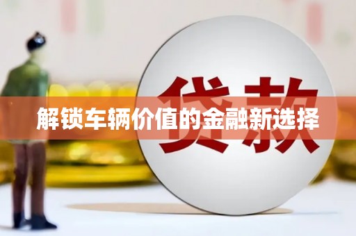 歙县解锁车辆价值的金融新选择