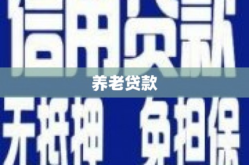 歙县养老贷款